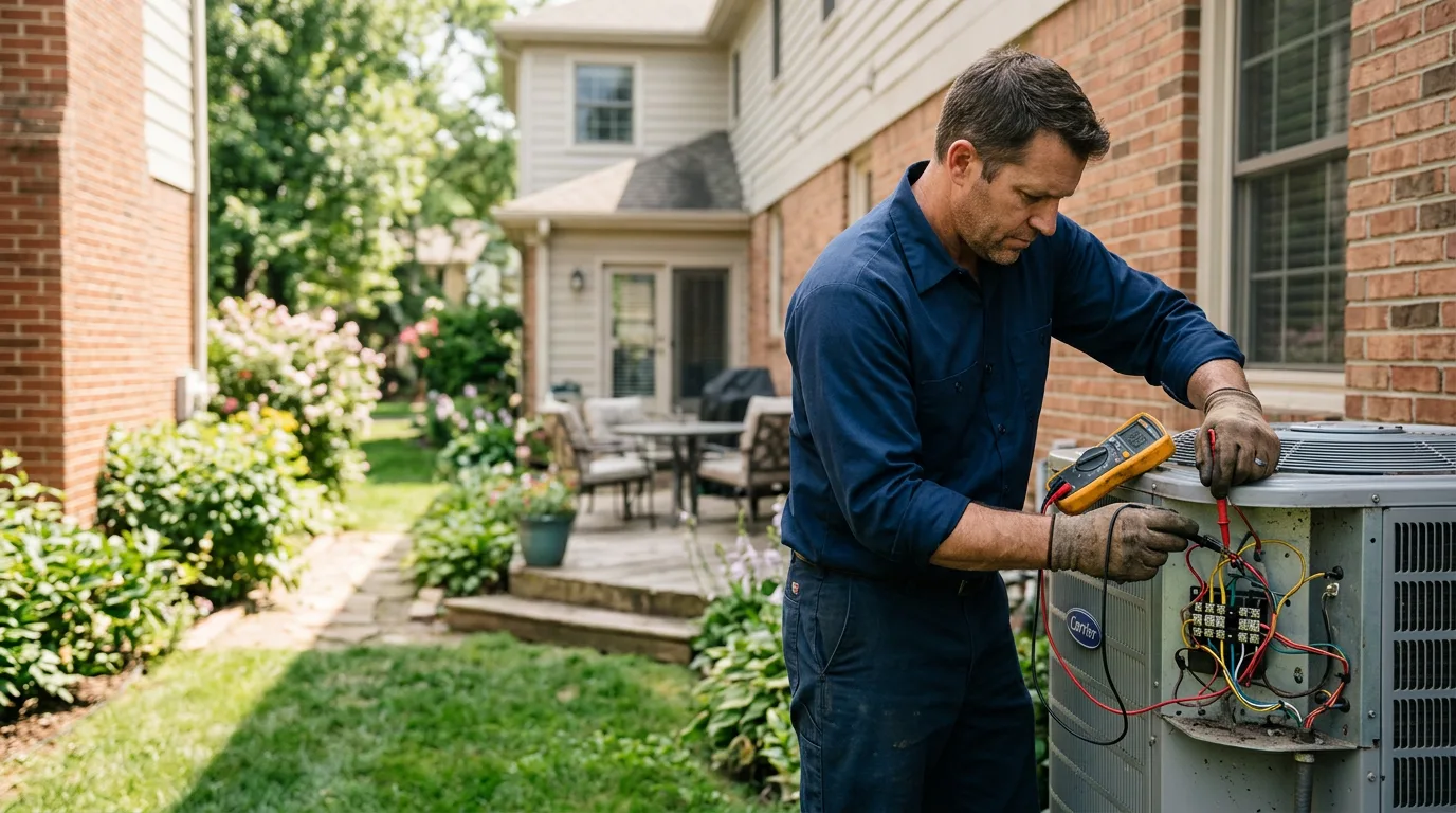 HVAC technician working near Edgerton, WI